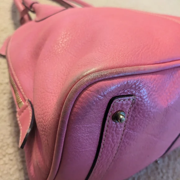 Dooney And Bourke Pink Leather Handbag - Picture 5 of 16